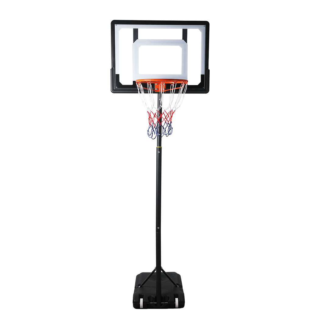 Basketball Hoop Stand System Ring Portable 2.1M Adjustable Height Kids In Ground - image2