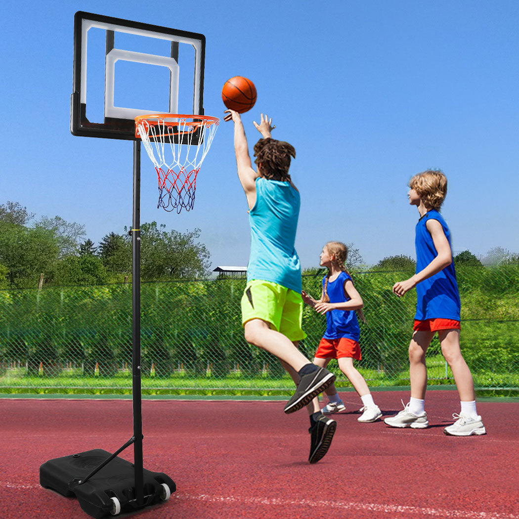 Basketball Hoop Stand System Ring Portable 2.1M Adjustable Height Kids In Ground - image7