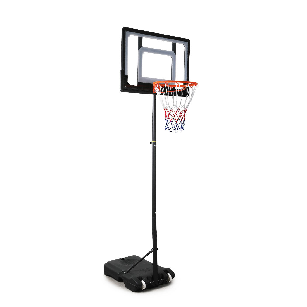 Basketball Hoop Stand System Ring Portable 2.1M Adjustable Height Kids In Ground - image1