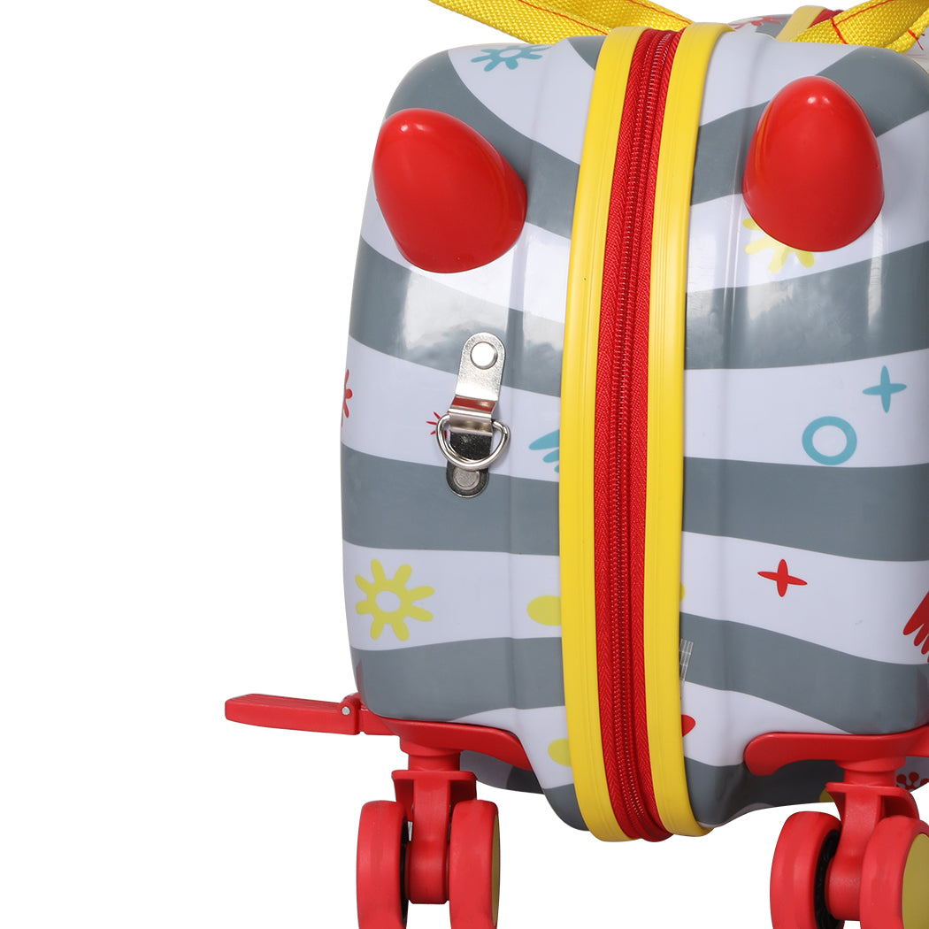 BoPeep Kids Ride On Suitcase Children Travel Luggage Carry Bag Trolley Octopus - image6