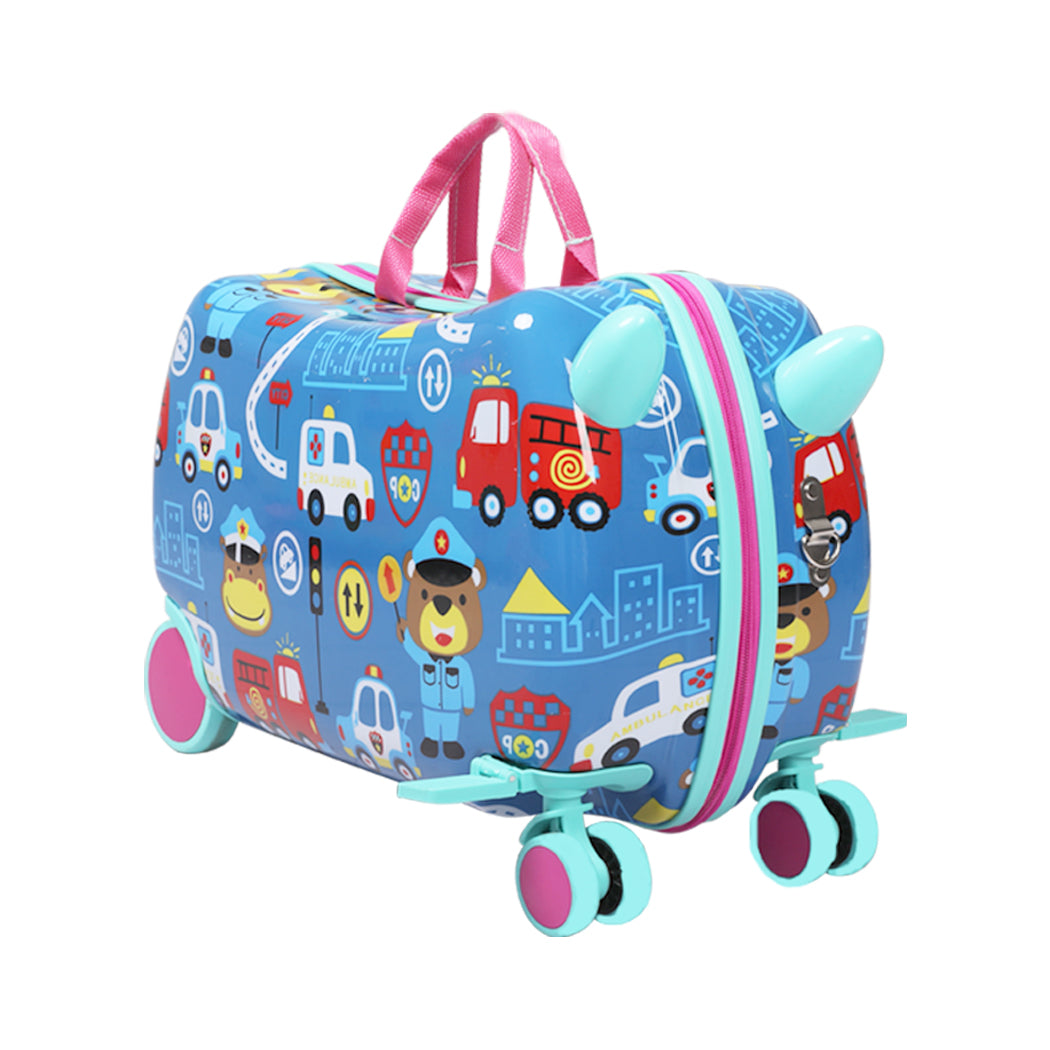 BoPeep Kids Ride On Suitcase Children Travel Luggage Carry Bag Trolley Cars - image2