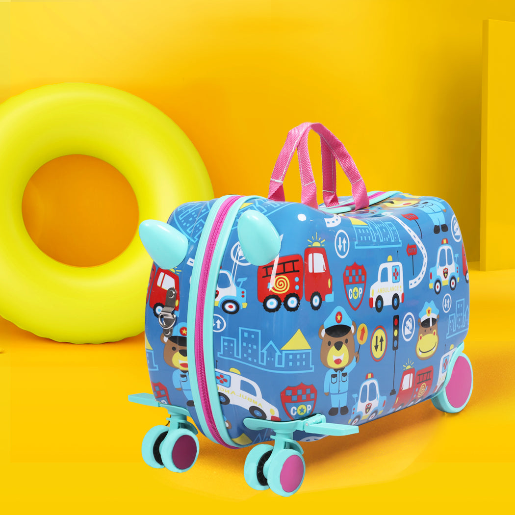 BoPeep Kids Ride On Suitcase Children Travel Luggage Carry Bag Trolley Cars - image7