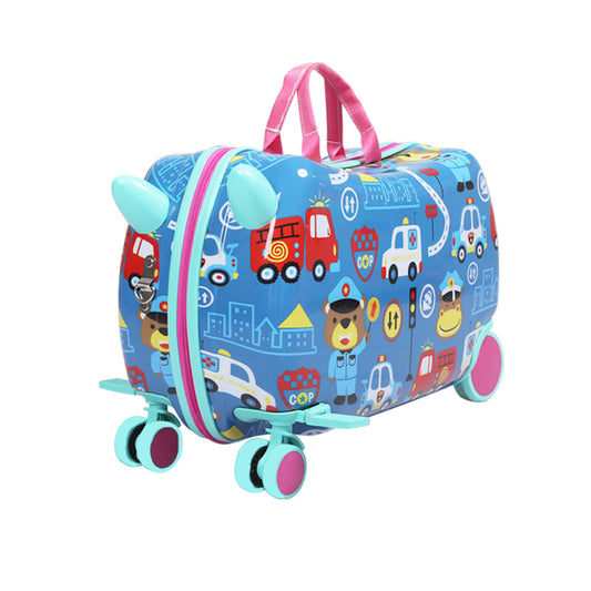 BoPeep Kids Ride On Suitcase Children Travel Luggage Carry Bag Trolley Cars - image1