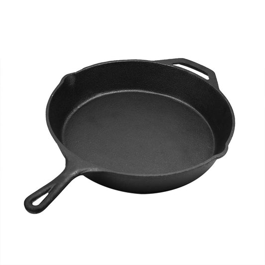 30cm Cast Iron Skillet / Fry Pan 12 Inch Pre Seasoned Oven Safe Cooktop & BBQ - image1