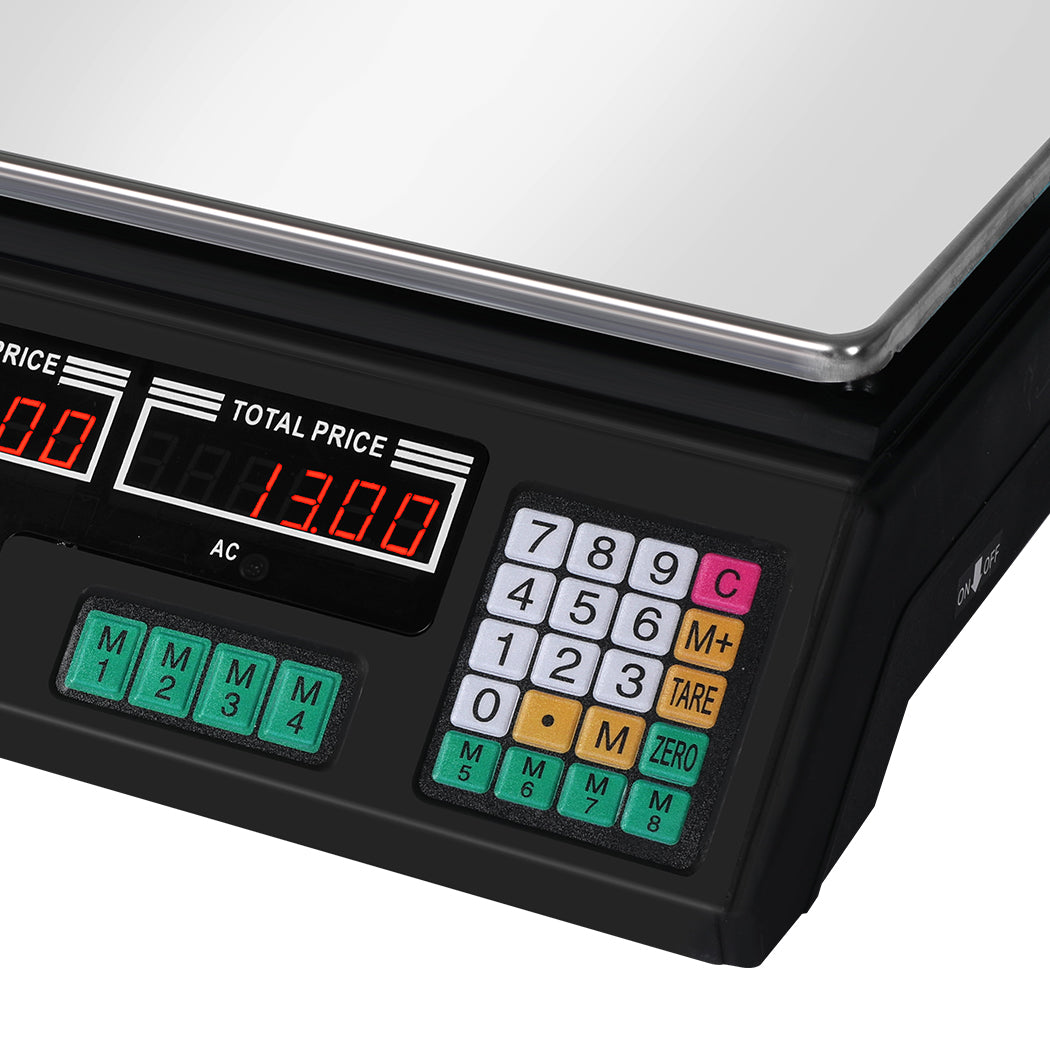 Commercial Digital Kitchen Scales LCD Shop 40KG Food Weight Electronic Scale - image5