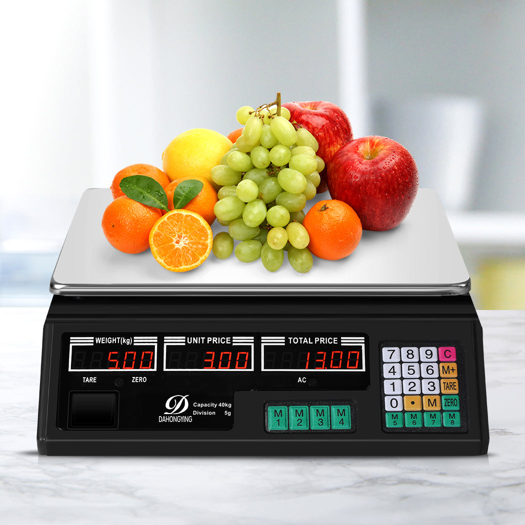 Commercial Digital Kitchen Scales LCD Shop 40KG Food Weight Electronic Scale - image7