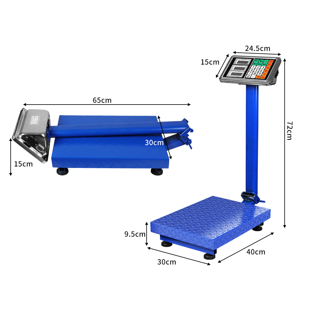 150KG Digital Platform Scales Electronic Commercial Postal Shop Computing Weight - image3