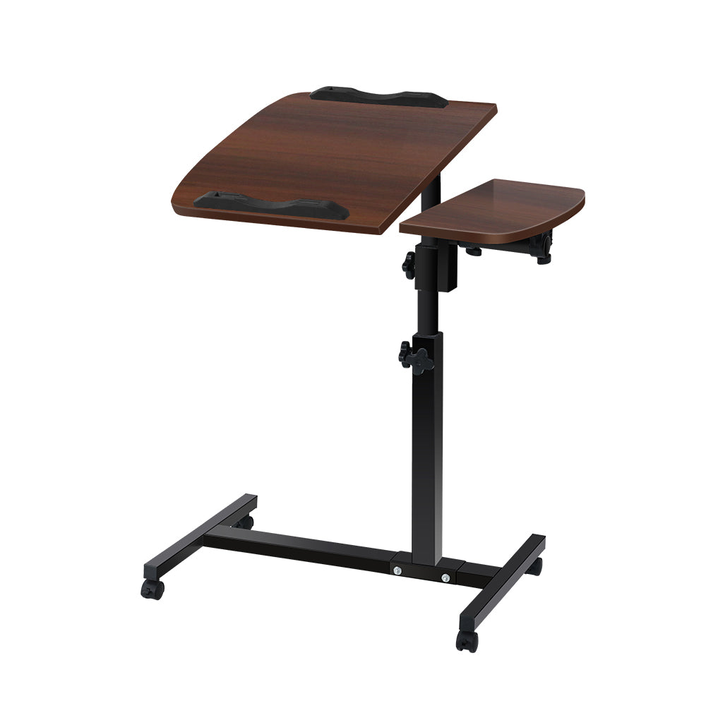 Laptop Table Desk Adjustable Stand - Walnut - image1