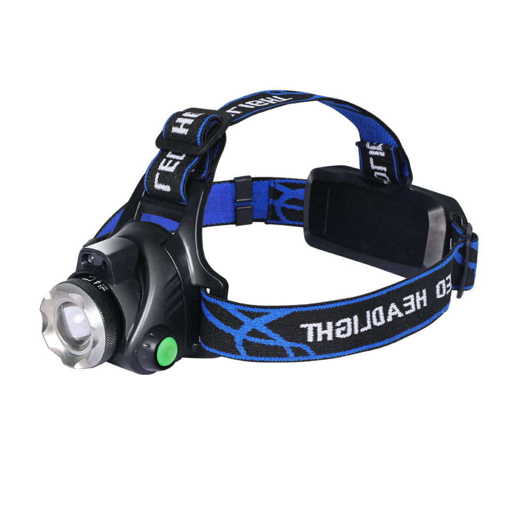 3x 500LM LED Headlamp Headlight Flashlight Head Torch Rechargeable CREE XML T6 - image1