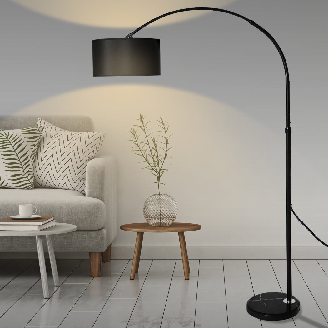 Modern LED Floor Lamp Reading Light Free Standing Height Adjustable Marble Base - image8