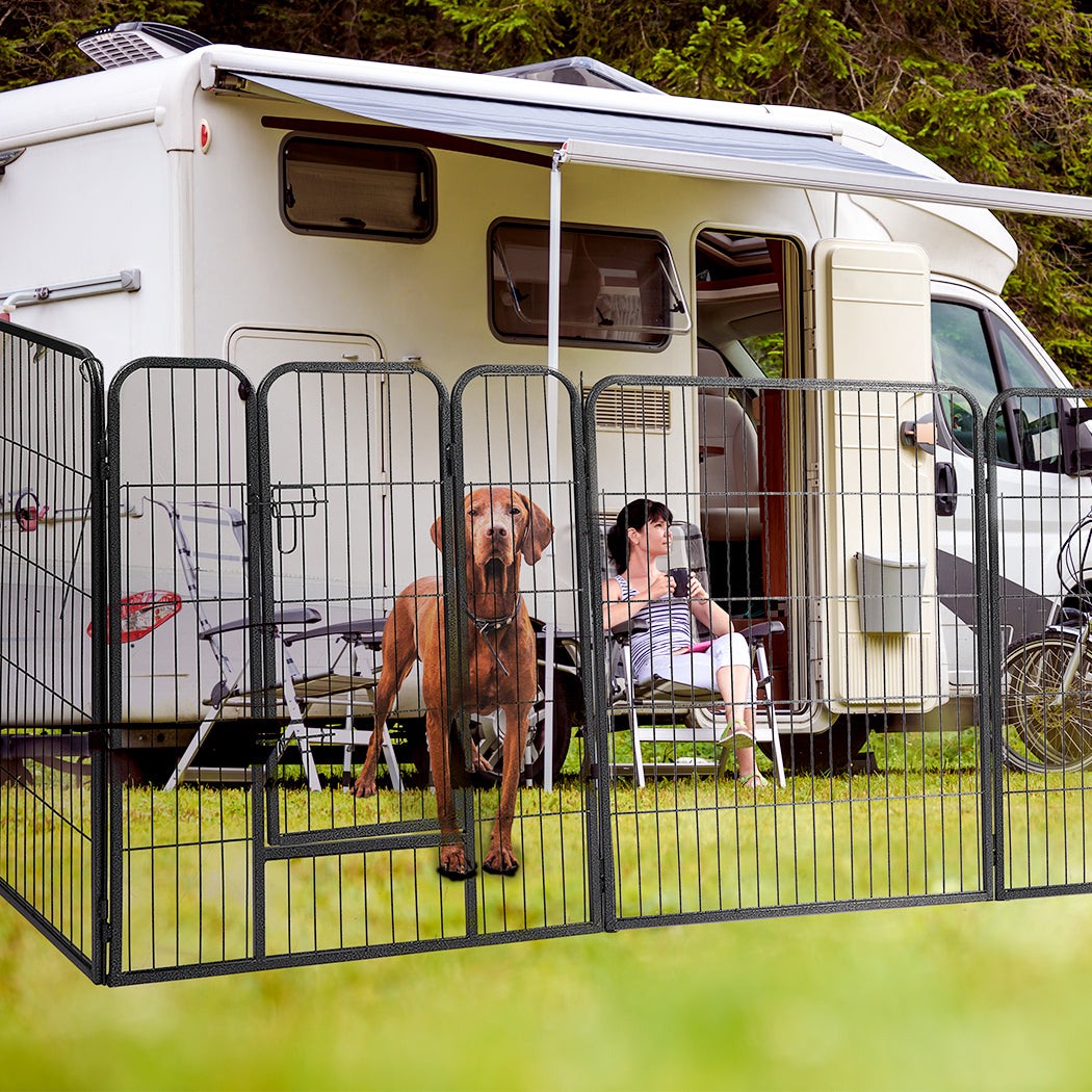 8 Panel Pet Dog Playpen Puppy Exercise Cage Enclosure Fence Cat Play Pen 24'' - image7