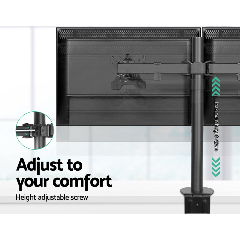 Monitor Arm Mount Dual 32" Black - image3