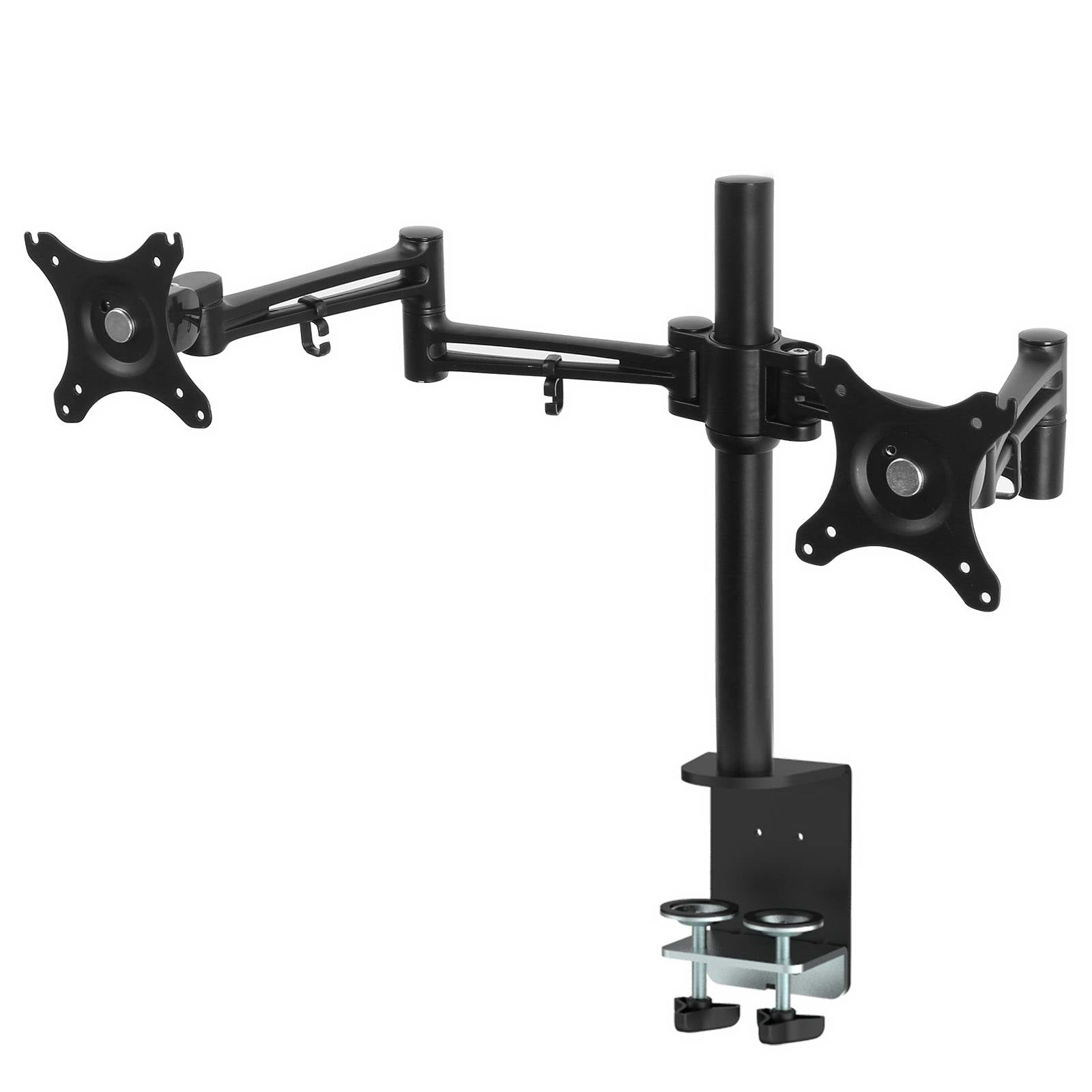 Monitor Arm Mount Dual Black - image1