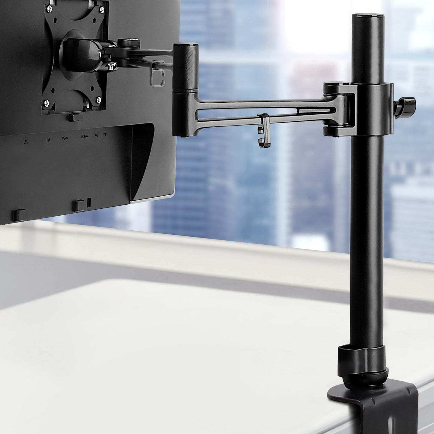 Monitor Arm Mount Single Black - image7