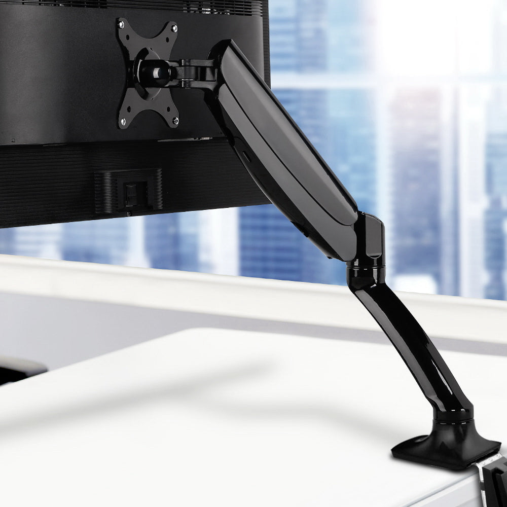 Monitor Arm Mount Single Gas Black - image7