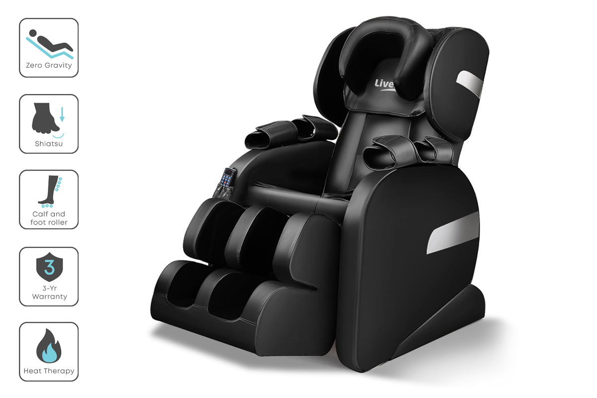 Electric Massage Chair - Black - image8