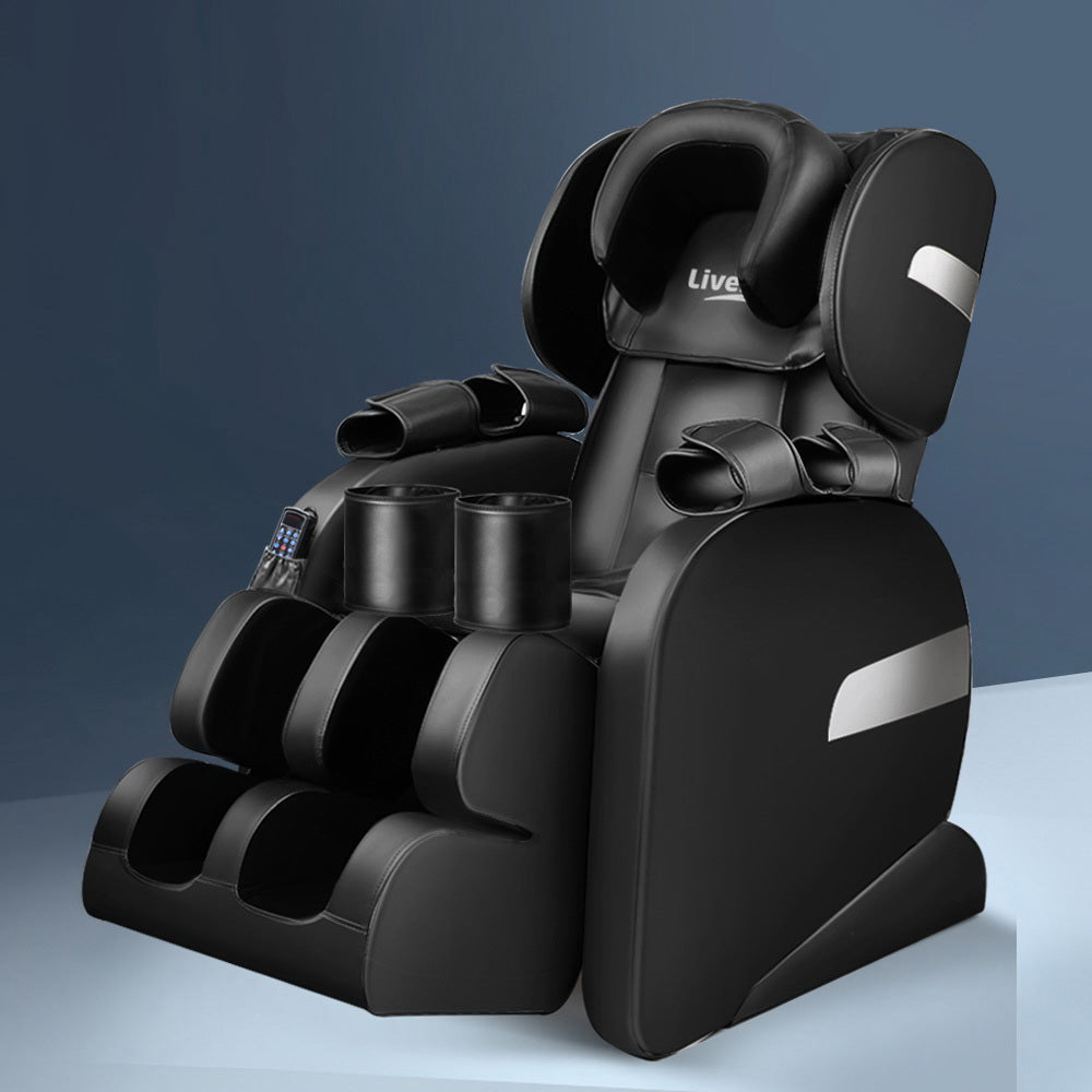 Electric Massage Chair - Black - image7