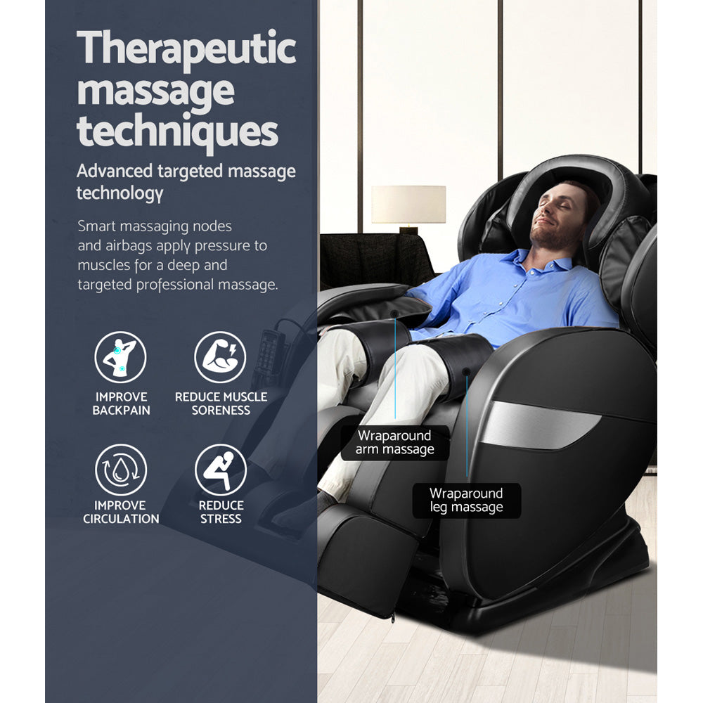 Electric Massage Chair - Black - image5