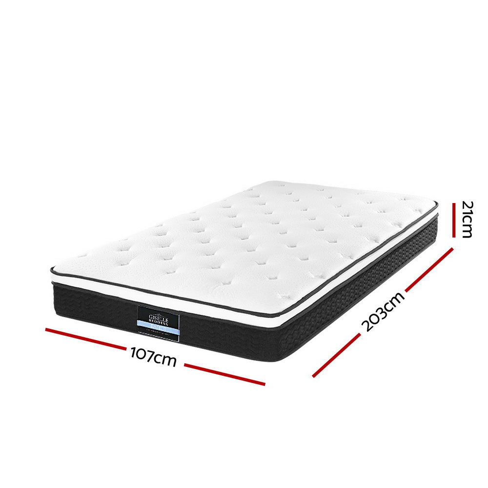 Bedding Bonita Euro Top Bonnell Spring Mattress 21cm Thick ‚Äì King Single - image2