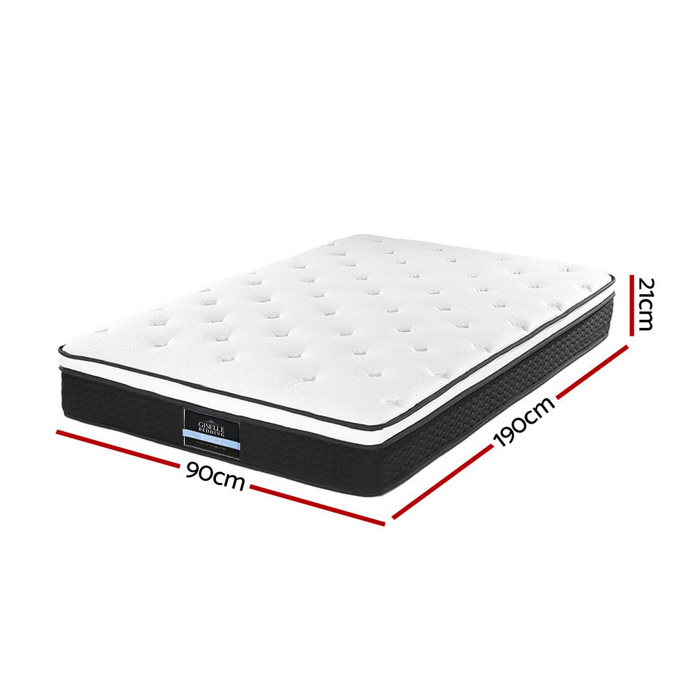 Bedding Bonita Euro Top Bonnell Spring Mattress 21cm Thick ‚Äì Single - image2