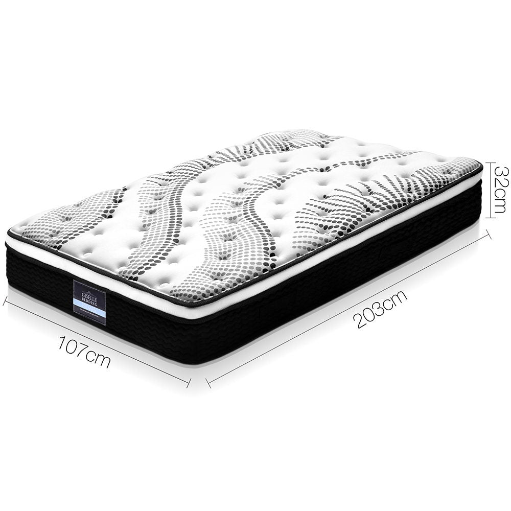 Bedding King Single Size Euro Spring Foam Mattress - image2