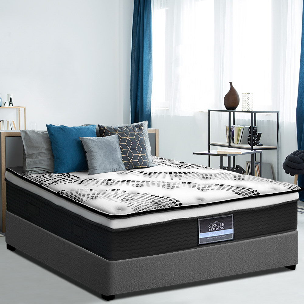 Bedding King Single Size Euro Spring Foam Mattress - image7