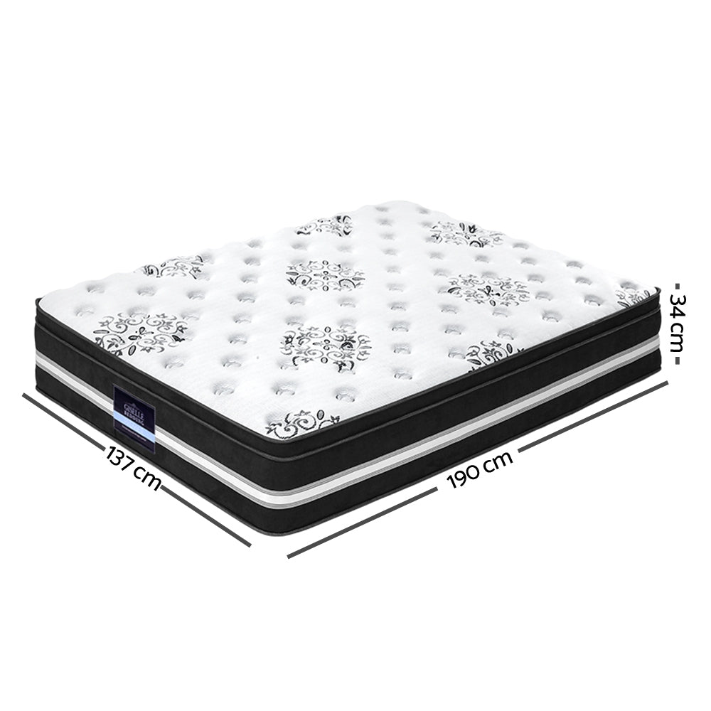 Bedding Double Size Cool Gel Memory Foam Spring Mattress - image2