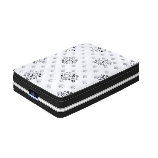Bedding King Single Size Mattress Bed COOL GEL Memory Foam Euro Top Pocket Spring 34cm - image1