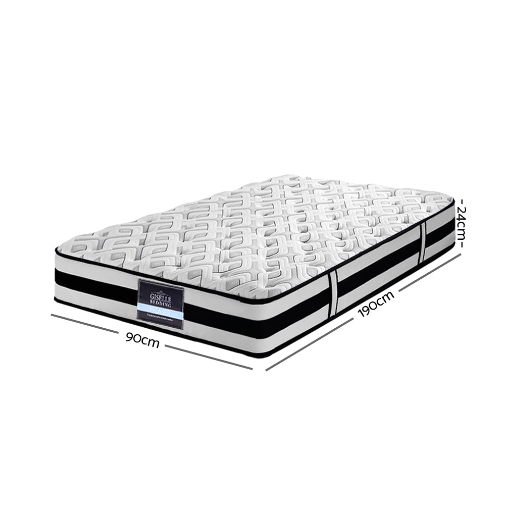 Bedding Rumba Tight Top Pocket Spring Mattress 24cm Thick ‚Äì Single - image2