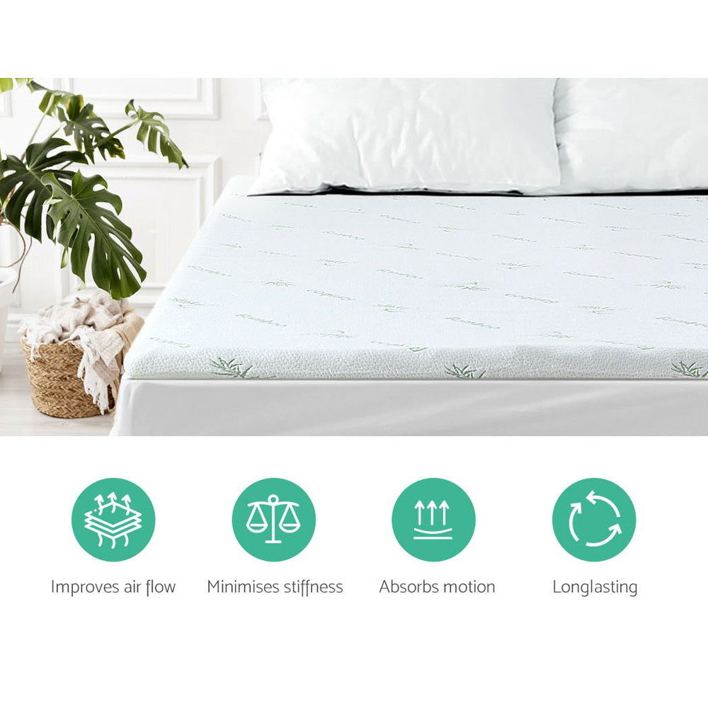 Bedding 11-zone Memory Foam Mattress Topper 8cm - Single - image5