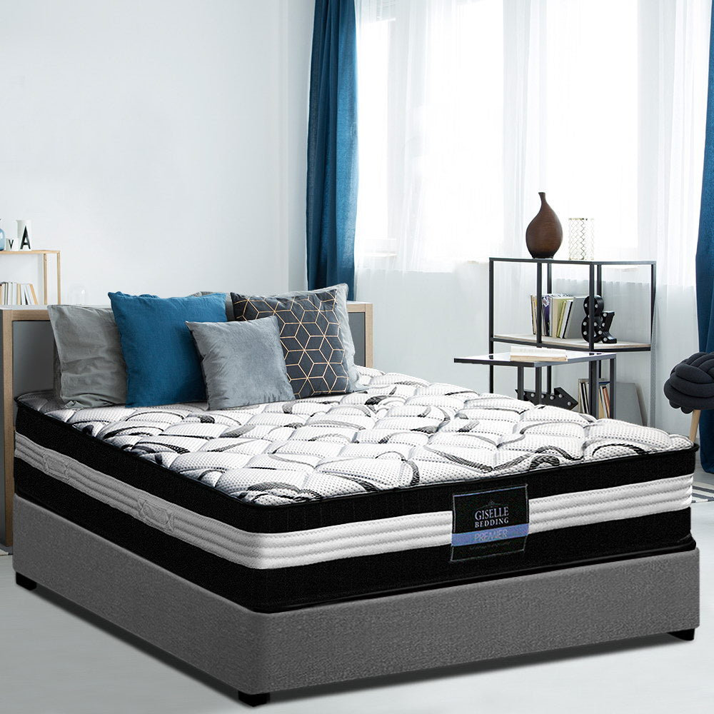 Bedding Queen Size Euro Spring Foam Mattress - image7