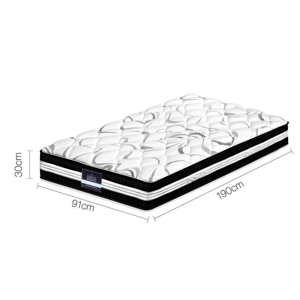 Bedding Single Size Euro Spring Foam Mattress - image2