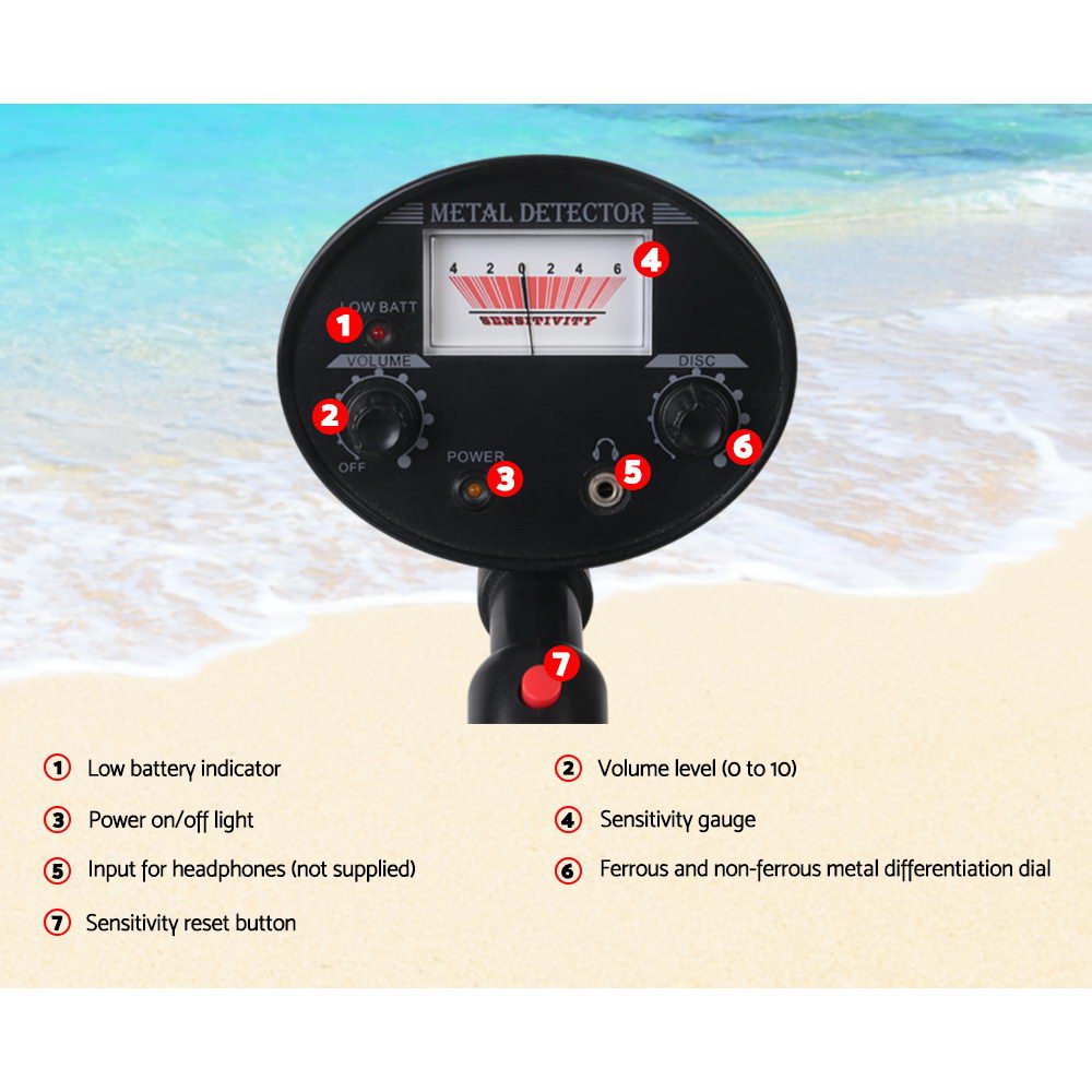 Metal Detector Pinpointer Deep Sensitive Searching Gold Digger Hunter Digger 180MM - image4