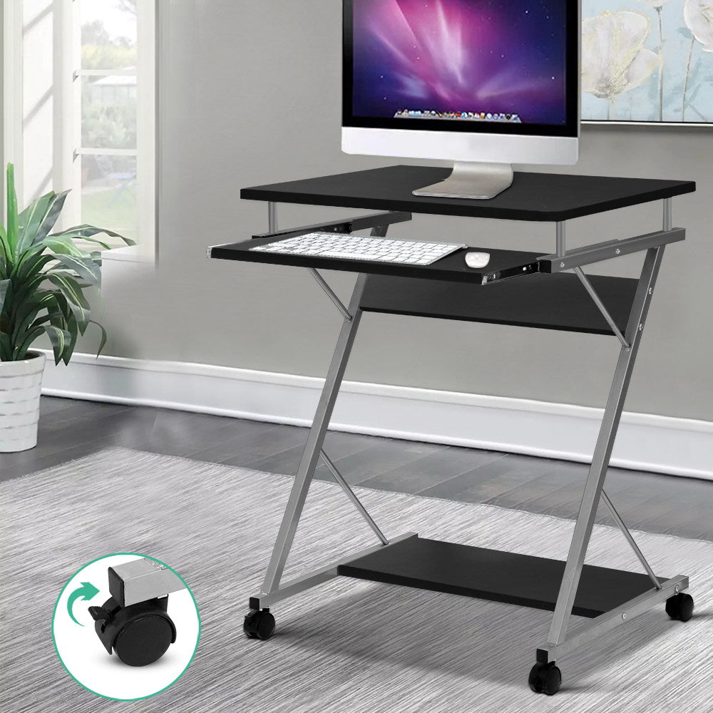 Metal Pull Out Table Desk - Black - image7