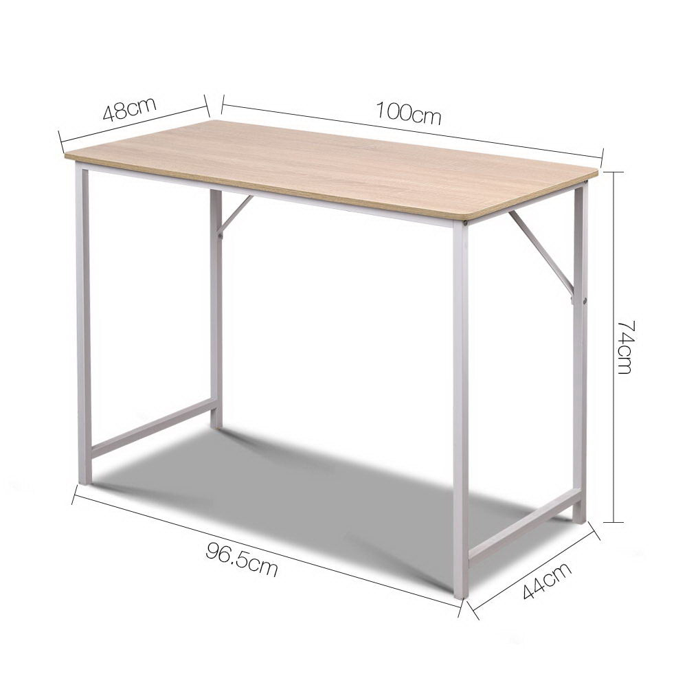 Minimalist Metal Desk - White - image2