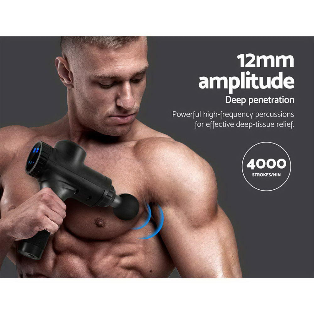 Massage Gun Electric Massager Vibration 6 Heads Muscle Therapy Percussion Tissue - image4