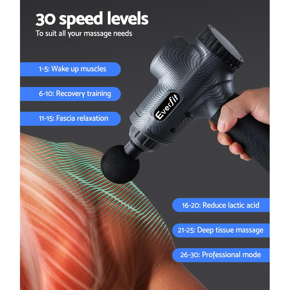 Massage Gun 6 Heads Vibration Massager Muscle Percussion Tissue Therapy - image6
