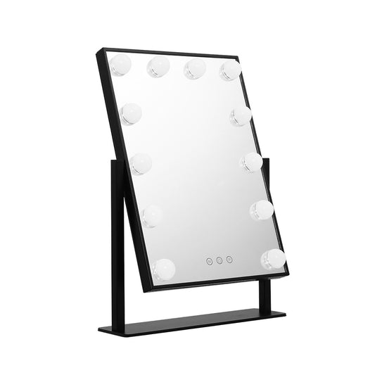 LED Standing Makeup Mirror - Black - image1