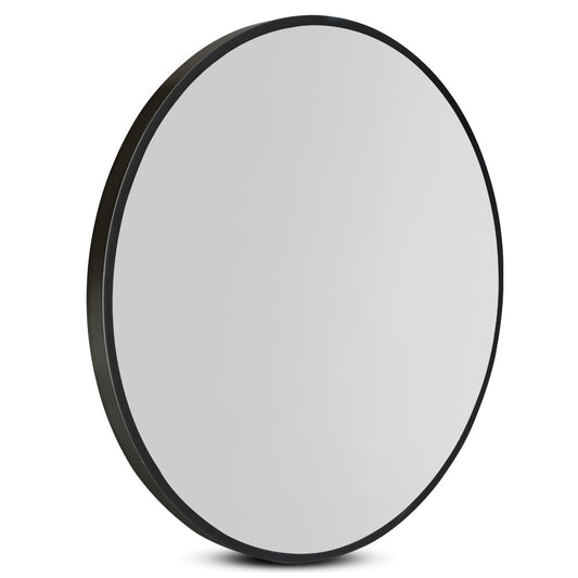 Round Wall Mirror 70cm Makeup Bathroom Mirror Frameless - image1