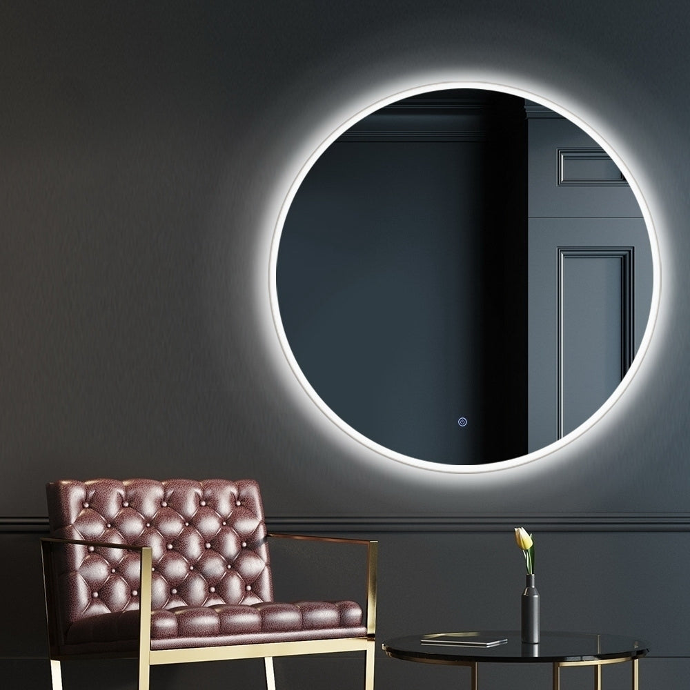 LED Wall Mirror Bathroom Mirrors With Light 90CM Decor Round Decorative - image7