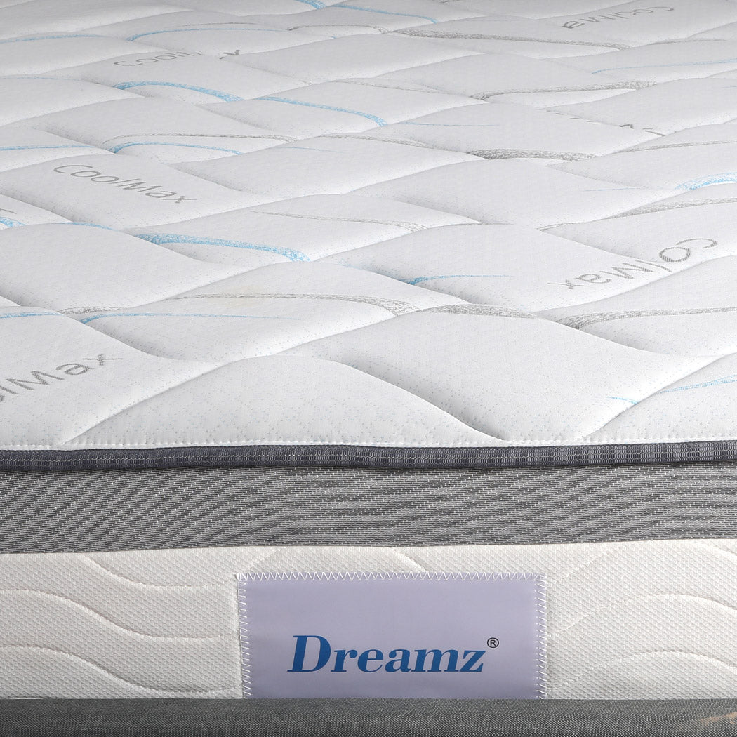 Mattress King Single Size Bed Pocket Spring Medium Firm Premium Foam 25CM - image6