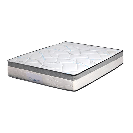 Mattress Queen Size Bed Top Pocket Spring Medium Firm Premium Foam 25CM - image1