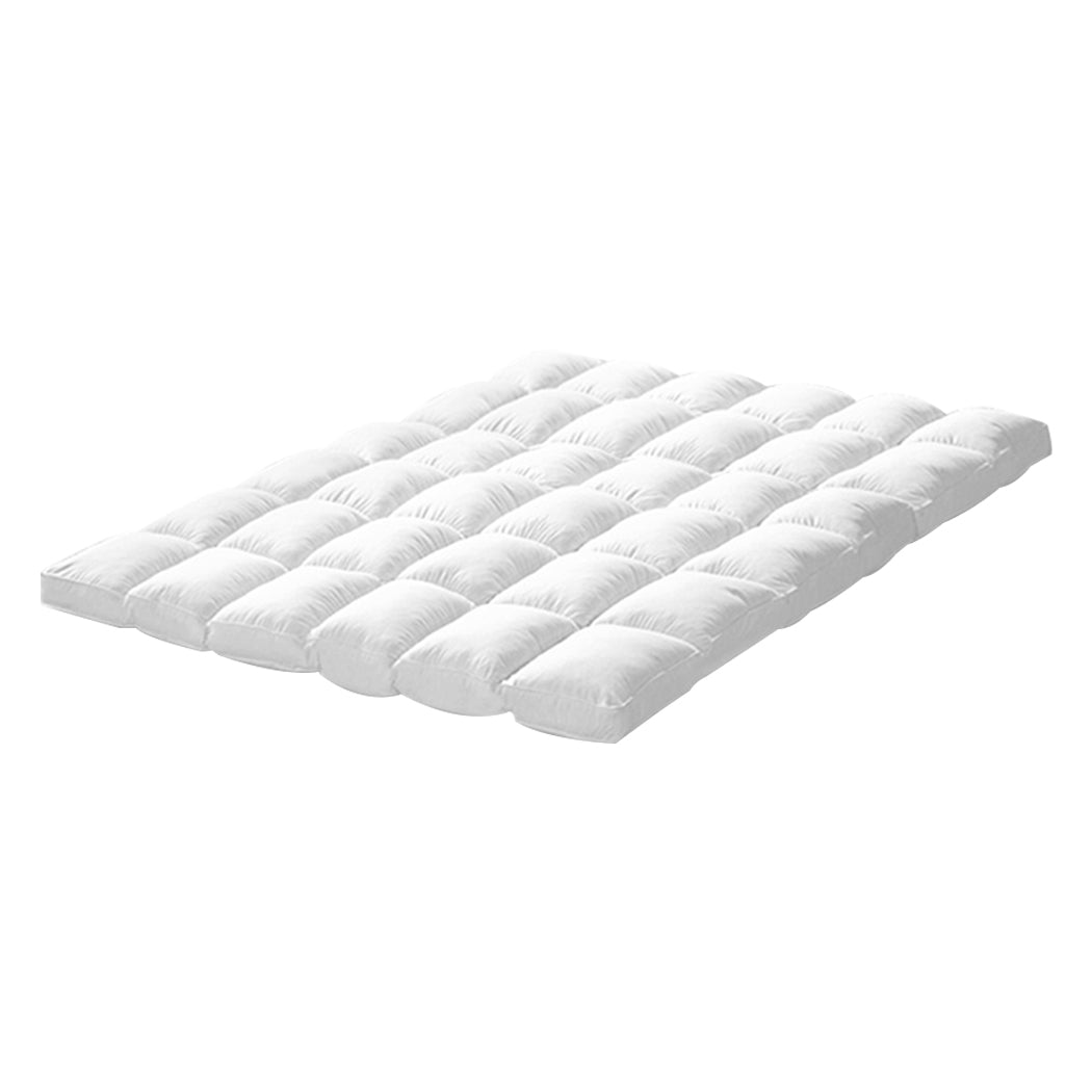 DreamZ Bedding Luxury Pillowtop Mattress Topper Mat Pad Protector Cover Single - image1