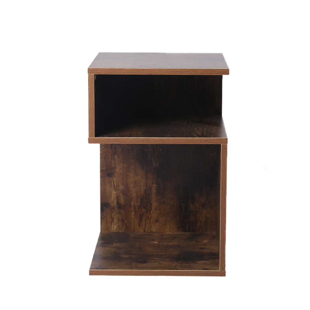 Bedside Tables Drawers Side Table Wood Nightstand Storage Cabinet Bedroom - image2