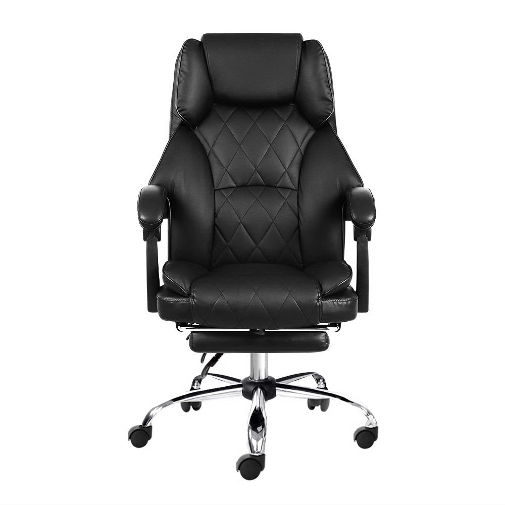 Office Chair Gaming Computer Executive Chairs Leather Seat Recliner - image3
