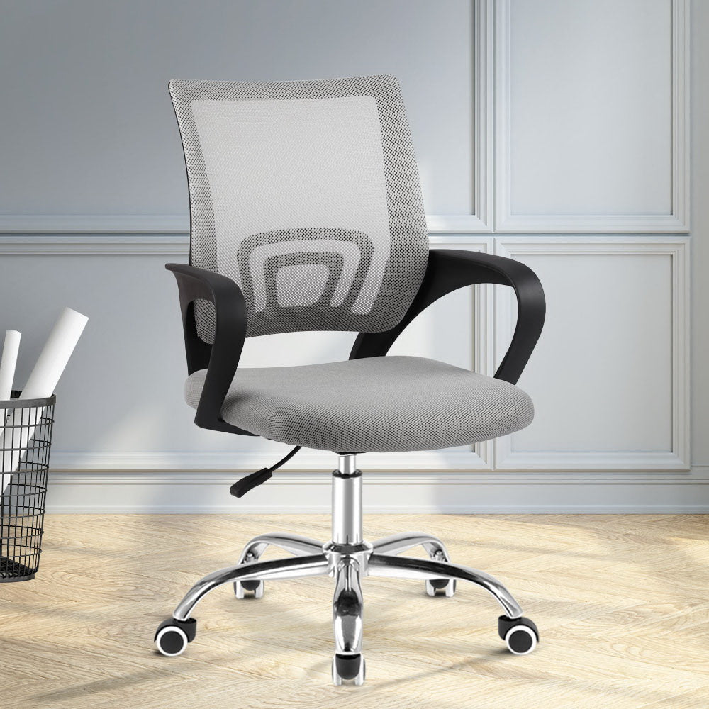 Office Chair Gaming Chair Computer Mesh Chairs Executive Mid Back Grey - image6