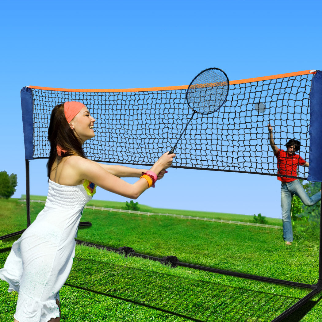 4M Badminton Volleyball Tennis Net Portable Sports Set Stand Beach Backyards - image7