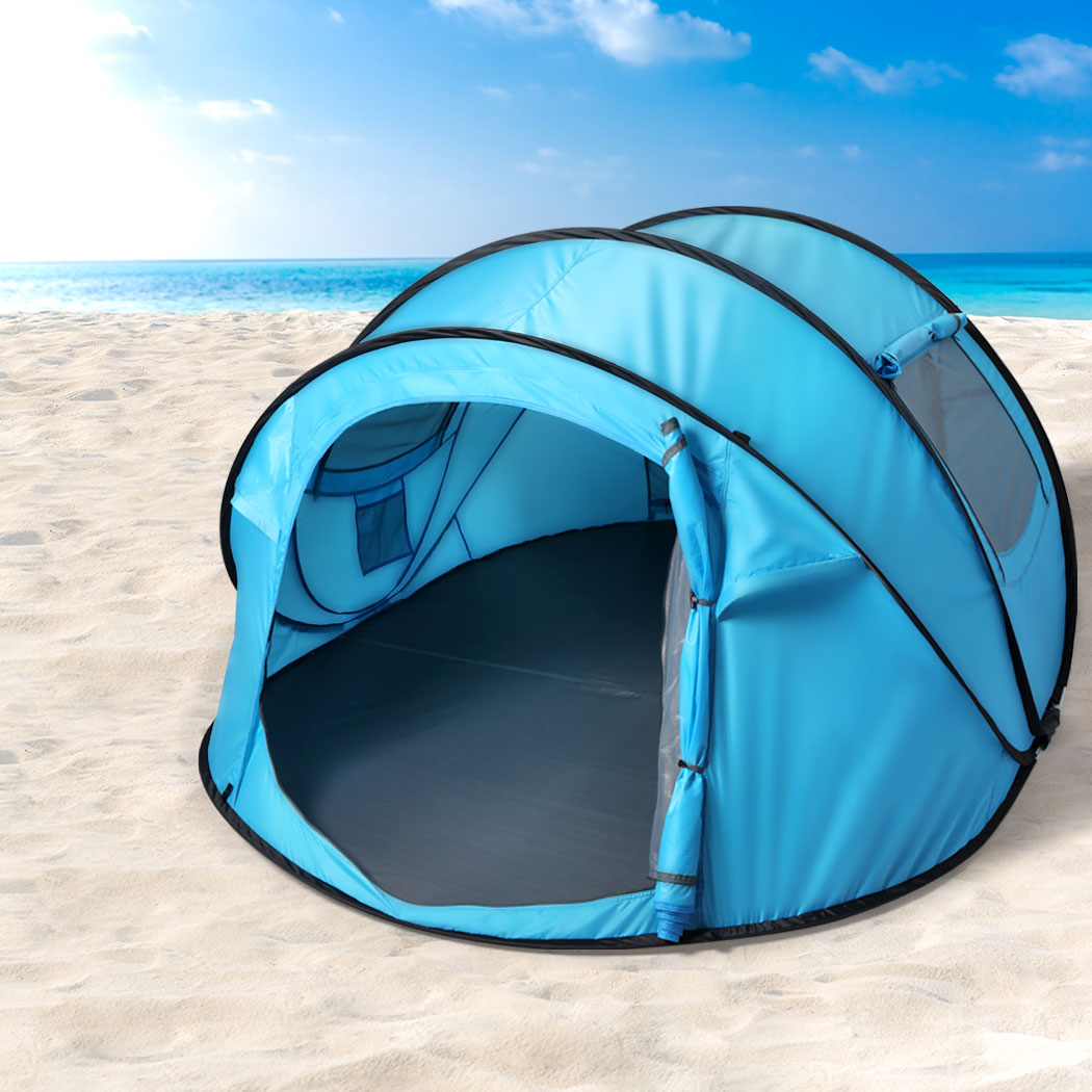 Mountview Pop Up Camping Tent Beach Outdoor Family Tents Portable 4 Person Dome - image7