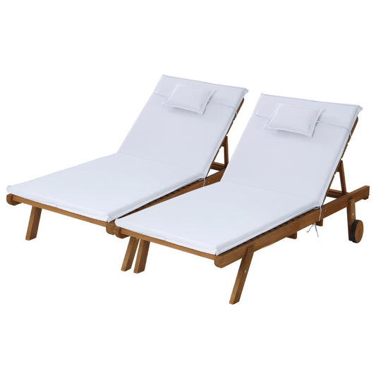 Gardeon Sun Lounger Wicker Lounge Day Bed Wheel Patio Outdoor Setting Furniture - image1