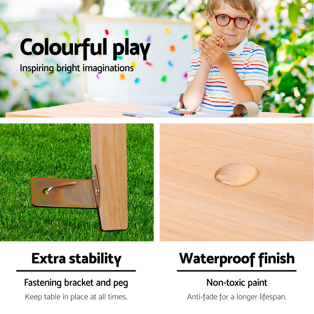 Kids Wooden Picnic Bench Set - image5